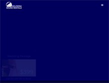 Tablet Screenshot of kelownasoundrentals.com